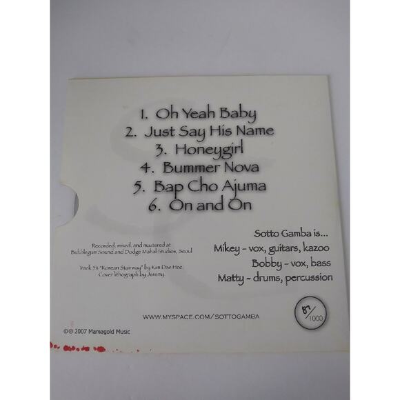 CD Music by Sotto Gamba 2007 Mamagold Vintage Good Condition 87/1000 - Picture 2 of 2